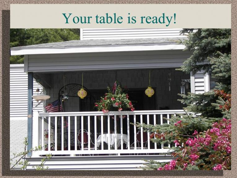 Your Table is Ready!