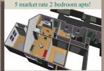 5 Market Rate 2 Bedroom Apartments